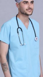 ست اسکراب پزشکی سیزگی آبی روشن