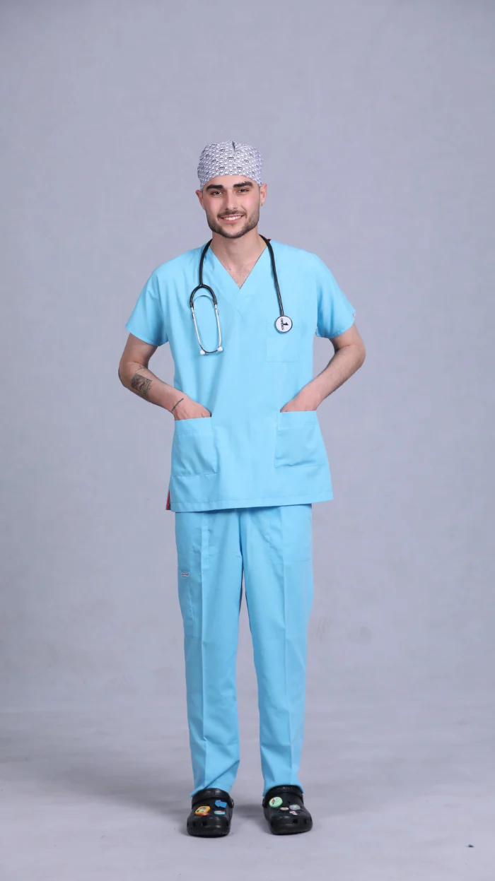 خرید اسکراب پزشکی آبی کمرنگ