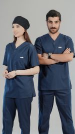 ست اسکراب پزشکی فیگز آبی نفتی
